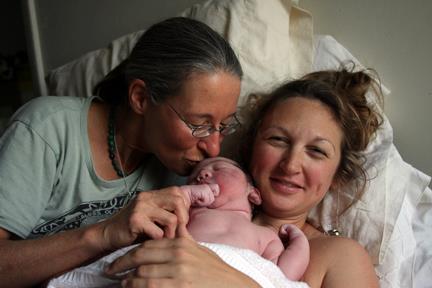 CPM Diana Fern, client, and newborn
